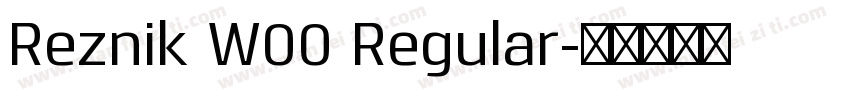 Reznik W00 Regular字体转换